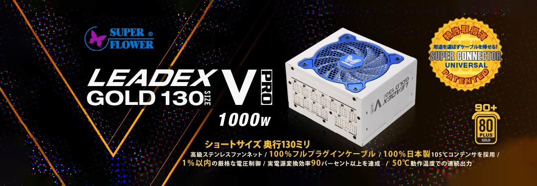 LEADEX V Gold PRO 1000W PSU Banner