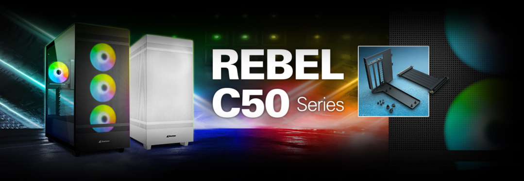 Sharkoon REBEL C50 Series PC Case Banner