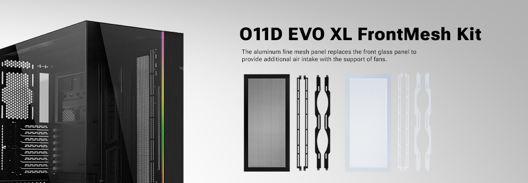 O11D EVO XL Front Mesh Kit Banner