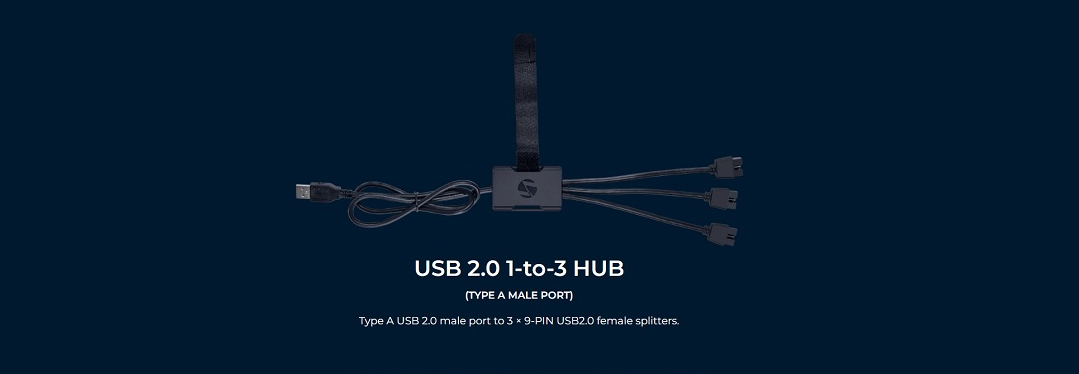 Lian Li USB2.0 Type-A 1 to 3 HUB