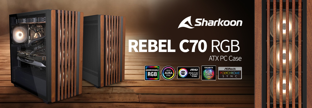 Sharkoon REBEL C70 RGB ミドルタワーケース