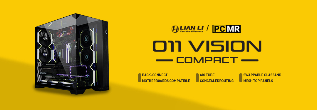Lian Li O11 Vision Compact ミドルタワーケースバナー