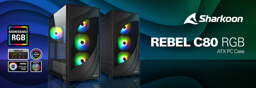 Sharkoon REBEL C80 RGB ATX PCケース