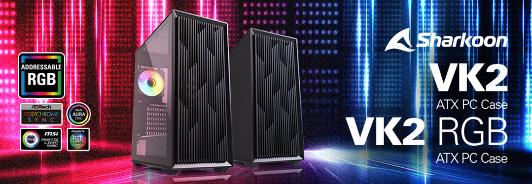 Sharkoon VK2 VK2 RGB ATX PC Case