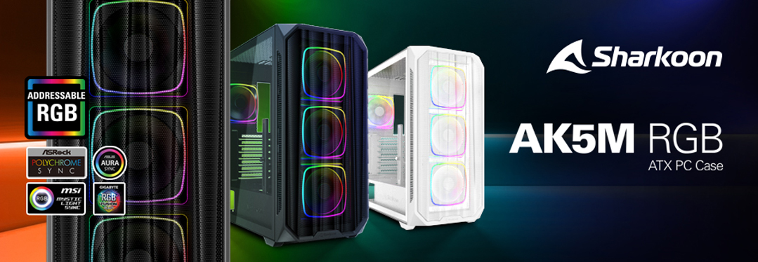 Sharkoon AK5M RGB ATX PCケース
