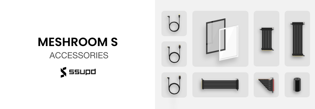 MESHROOM S 専用オプションパーツの全ラインナップ図