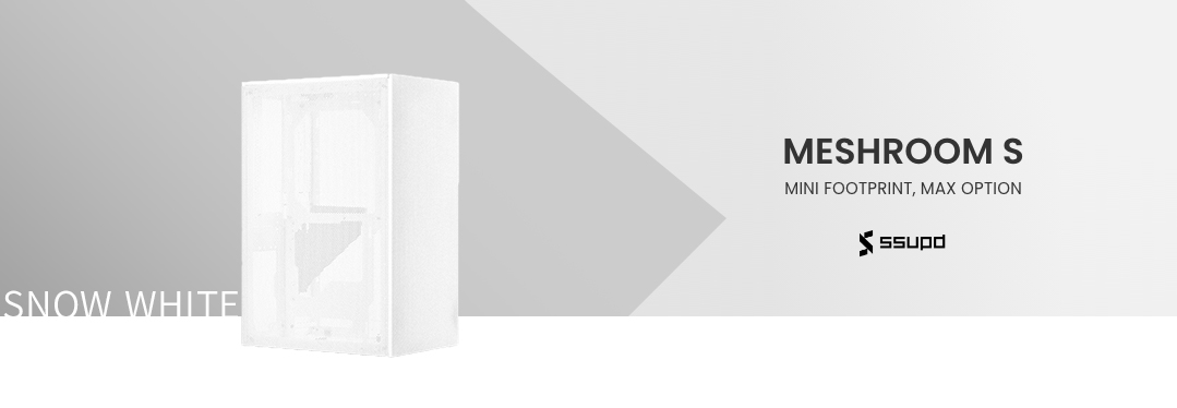SSPUD MESHROOM Sのホワイトモデル。