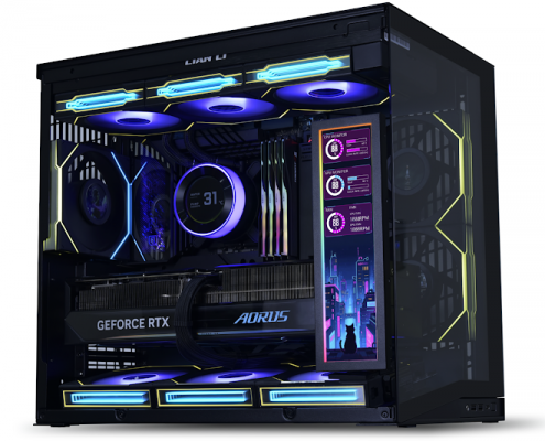 LIAN LI SM088 サブディスプレイ 設置例 LIAN LI SM088 サブディスプレイ 設置例