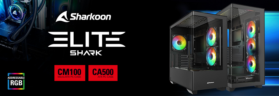 Sharkoon_ELITE_SHARK_CM100_CA500_959x332px ELITE SHARK CM100 / ELITE SHARK CA500