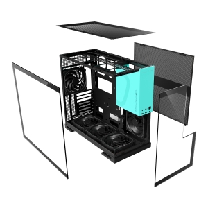 GeometricFuture Model 5 with fan - Black Blue