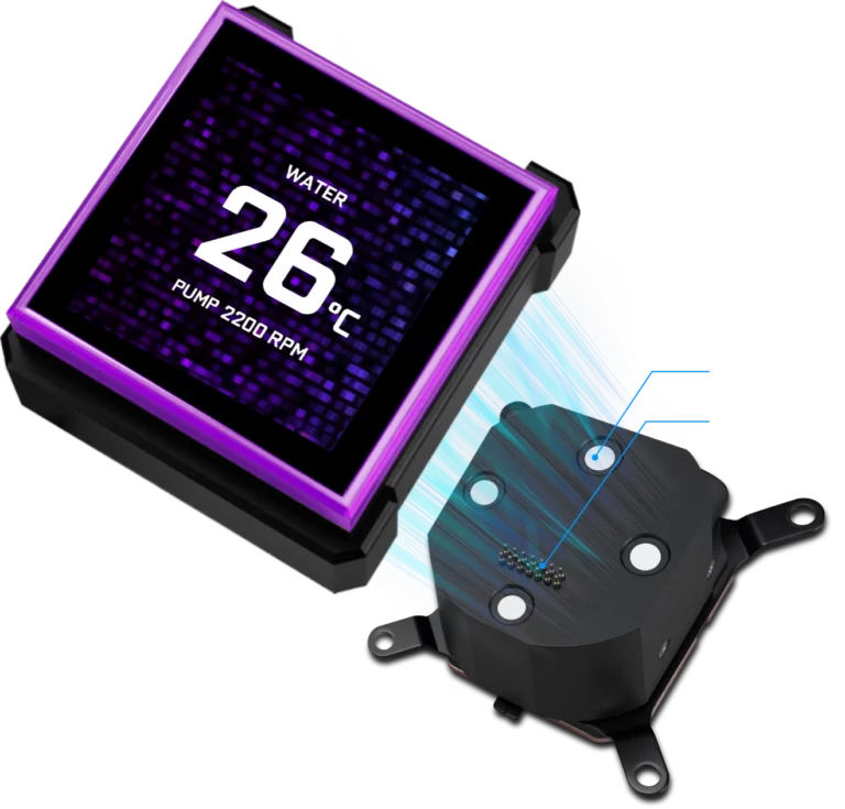 磁気型ホットスワップLCDマウント 磁気型ホットスワップLCDマウントにより電源オフ不要の着脱