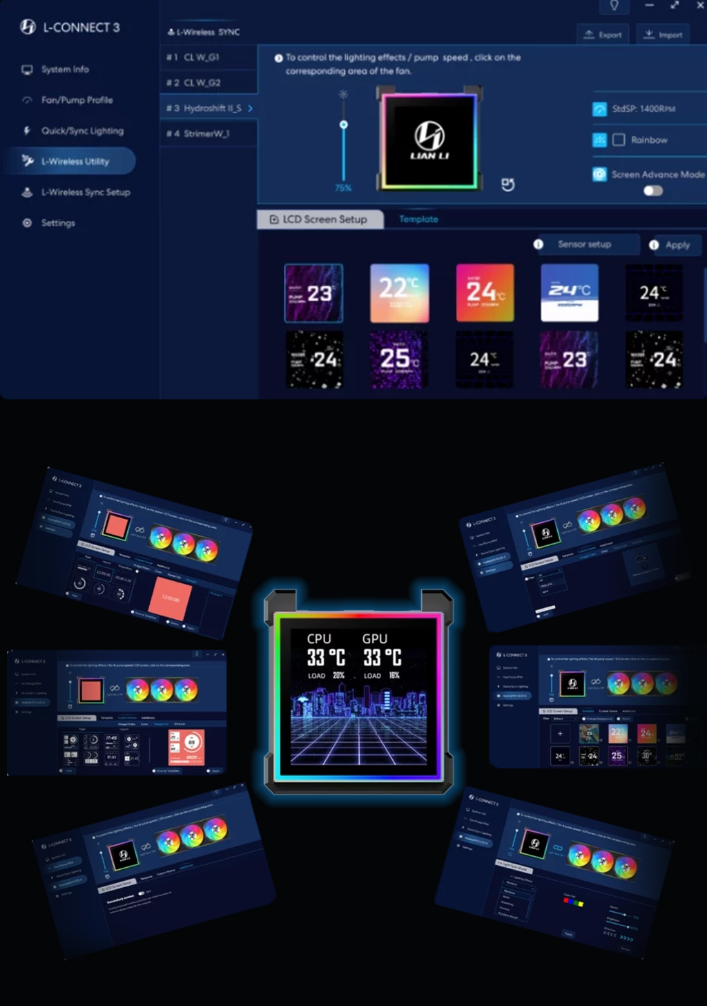 L-Connect 3による「オフライン」「ワイヤレス」「USBストリーミング」の3モード対応 L-Connect 3による「オフライン」「ワイヤレス」「USBストリーミング」の3モード対応
