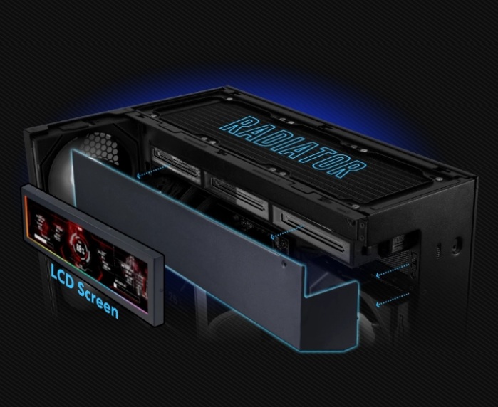 着脱式モジュール式ディバイダーを採用したLian Li O11 Vision-M PCケース 着脱式モジュール式ディバイダーを採用したLian Li O11 Vision-M PCケース