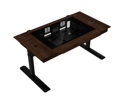 Lian Li DK07 WOOD Desk-Station 電動デスク型PCケース