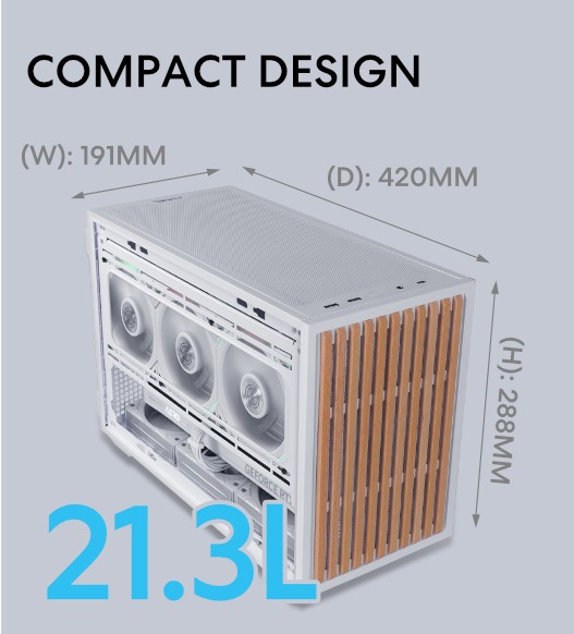 B4-mATXは21.3Lのコンパクトサイズながら高い拡張性を確保