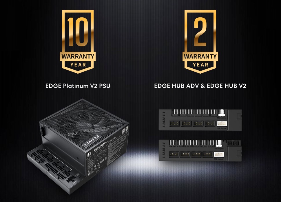 「EDGE Platinum V2」シリーズは、Rubycon、Nichicon、Nippon Chemi-Conをはじめとする信頼性の高いメーカーの高品質な日本製コンデンサーを全面的に採用 「EDGE Platinum V2」シリーズは、Rubycon、Nichicon、Nippon Chemi-Conをはじめとする信頼性の高いメーカーの高品質な日本製コンデンサーを全面的に採用