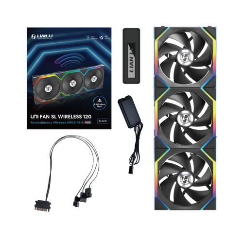 LIAN LI UNI FAN SL Wireless - Tripple Black Package