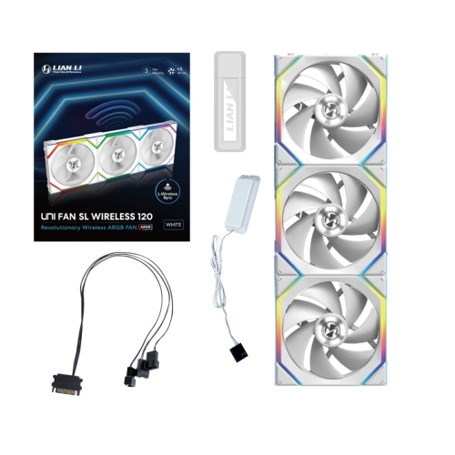 LIAN LI UNI FAN SL Wireless - Tripple White Package
