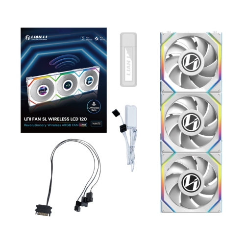 LIAN LI UNI FAN SL Wireless LCDモデル - Tripple White Package