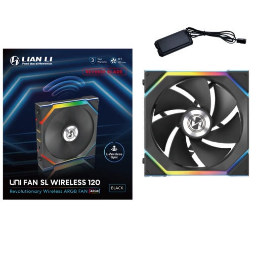 LIAN LI UNI FAN SL Wireless - Single Black Reverse Blade Package