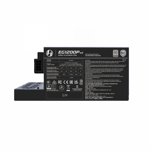 LIAN LI EDGE Platinum V2 1200W with EDGE Hub V2 BK - Side